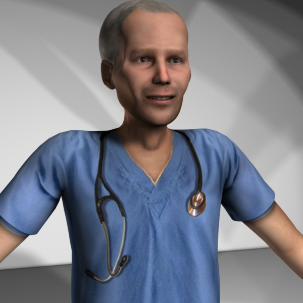 3d model rigged medical personnel - Medical Personnel Collection Rigged - Men #2 by MasonMotion